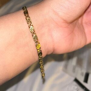 Gold bracelet, super cute for stacking. Very dainty
